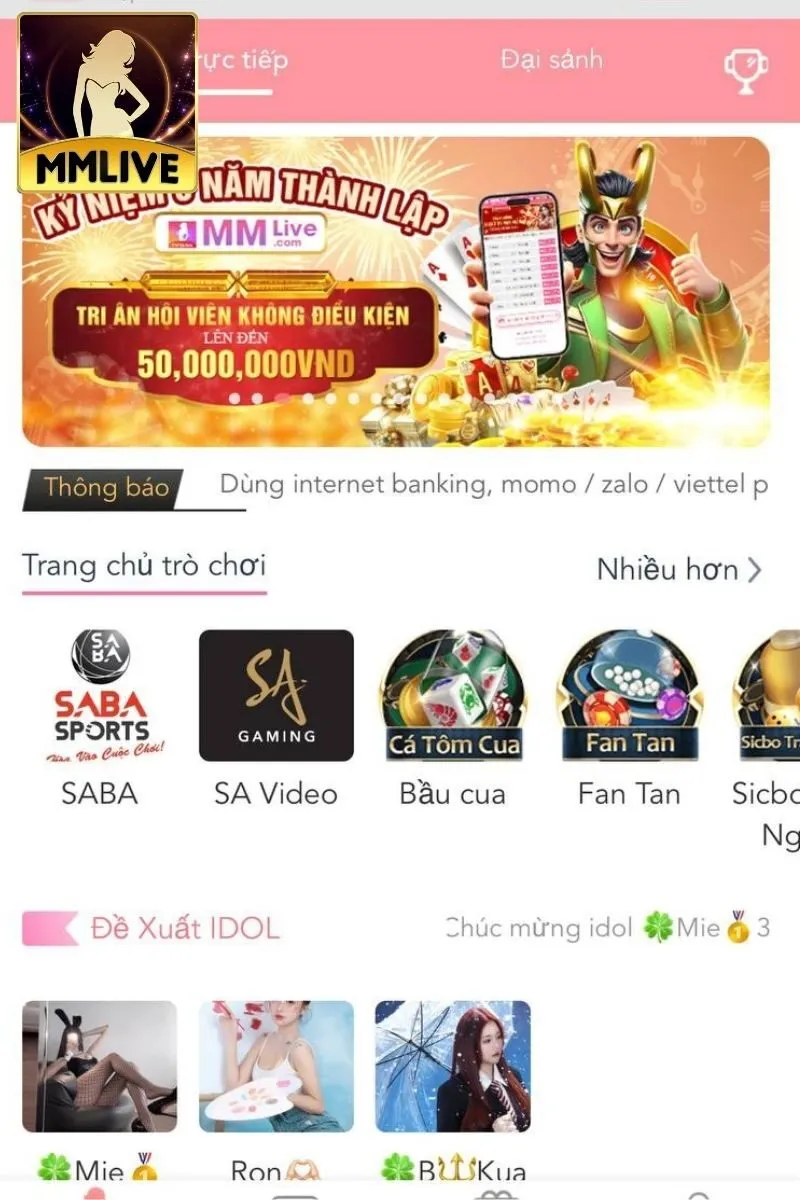 Quá trình phát triển đỉnh cao của MMLIVE