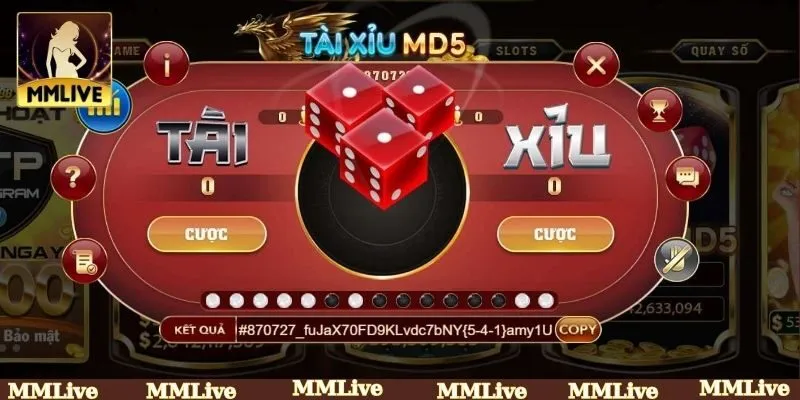 Tài xỉu MMLIVE an toàn, an ninh tuyệt đối